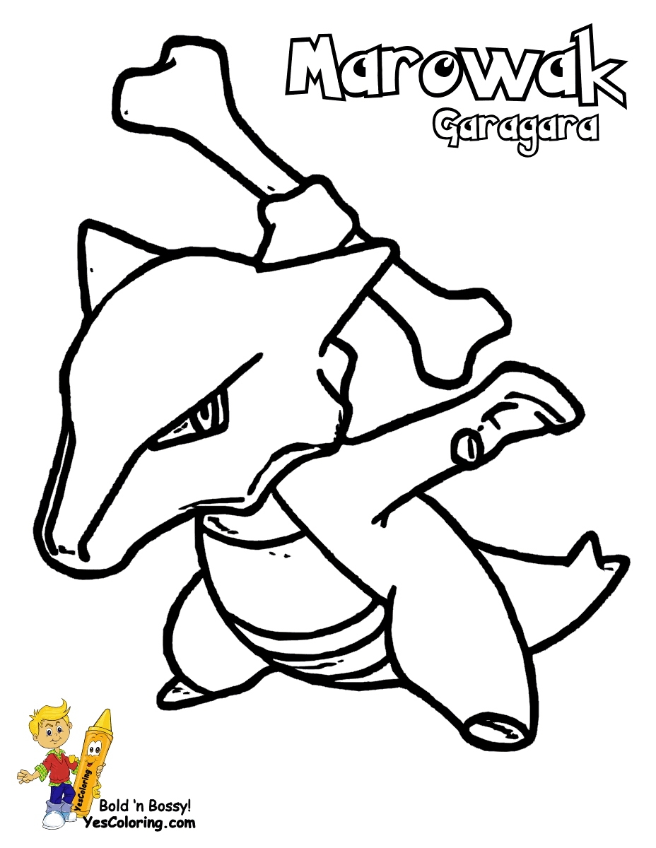 Cubone Coloring Page 47