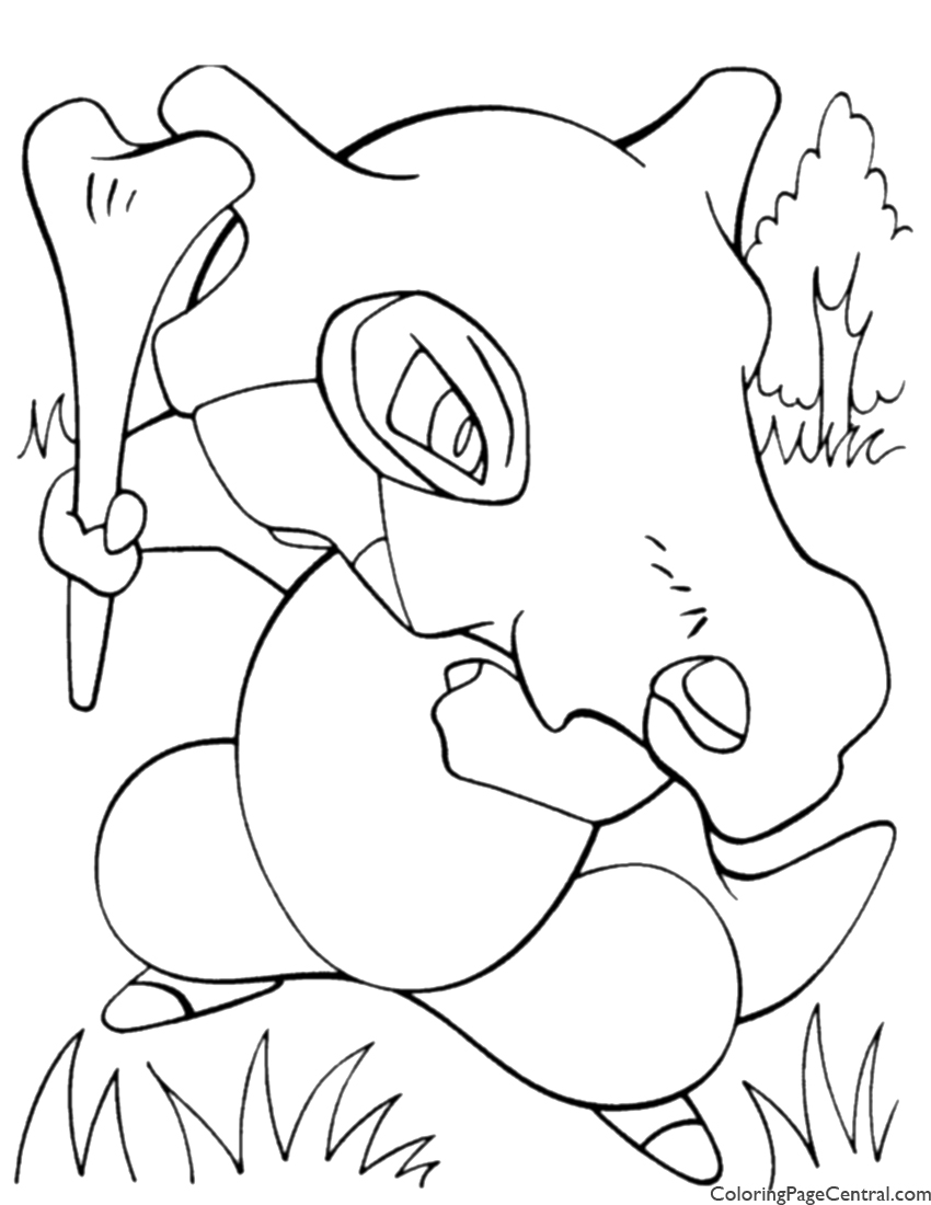 Cubone Coloring Page 59