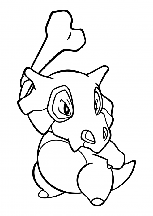 Cubone Coloring Page 63