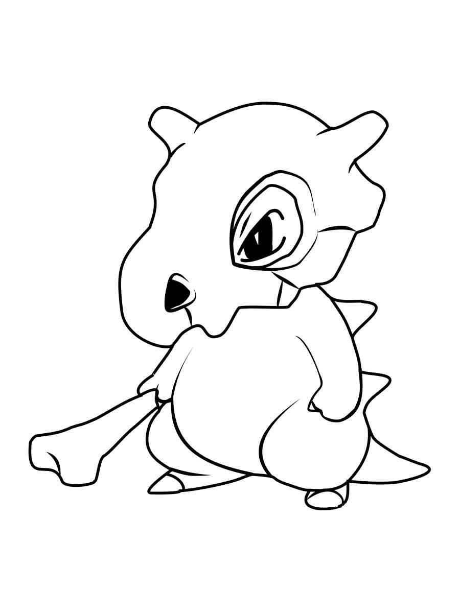 Cubone Coloring Page 68