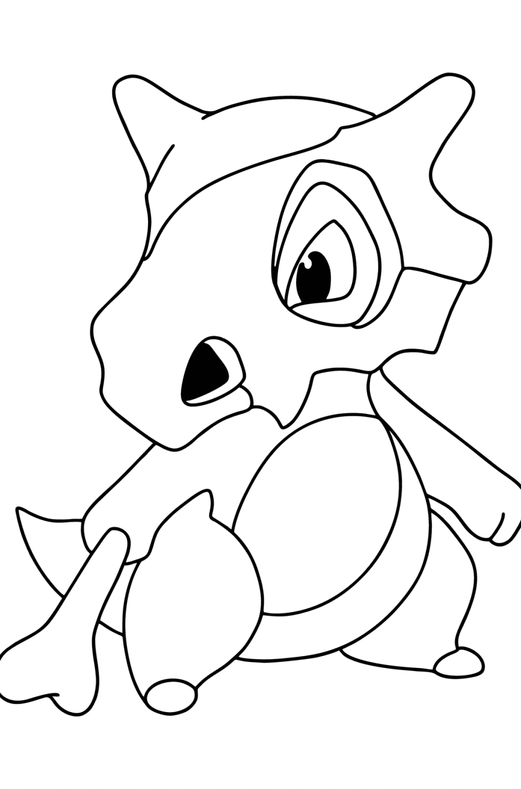 Cubone Coloring Page 7