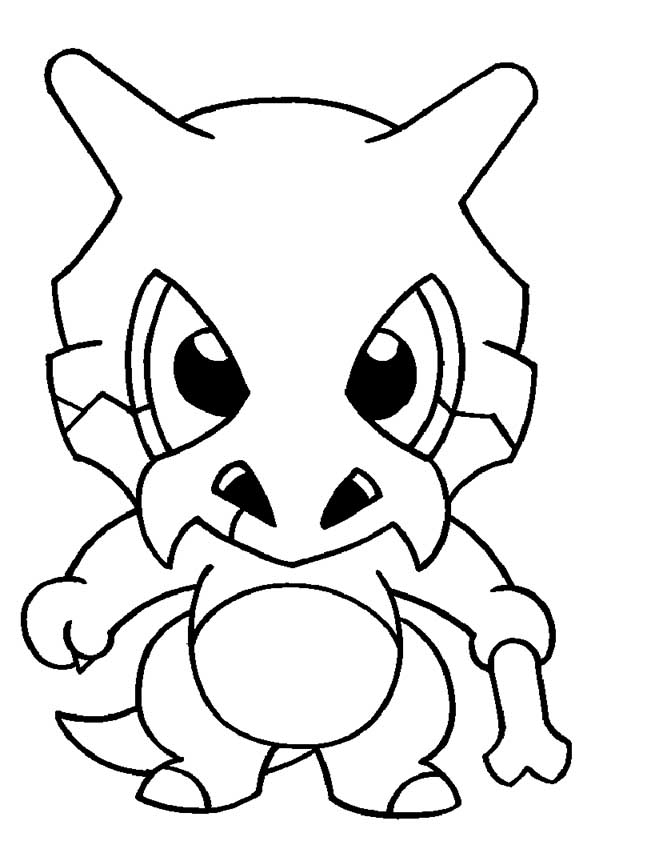 Cubone Coloring Page 74