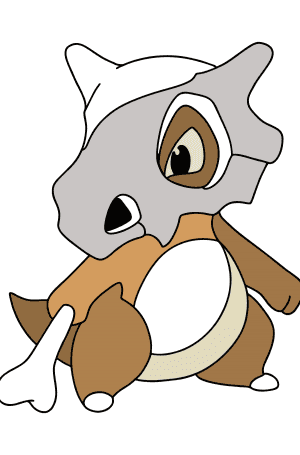 Cubone Coloring Page 79