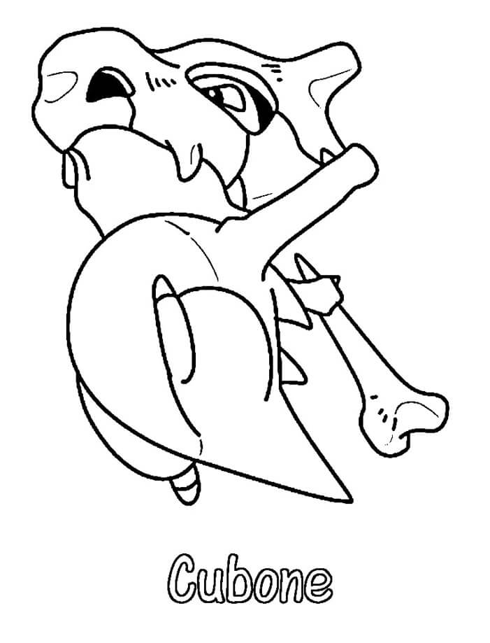 Cubone Coloring Page 81