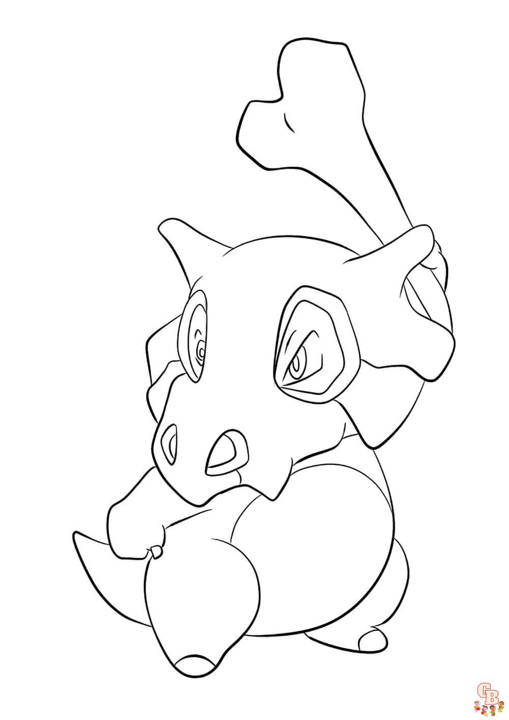 Cubone Coloring Page 83