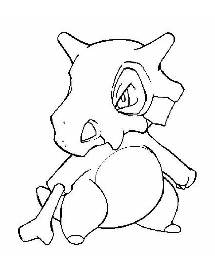 Cubone Coloring Page 84