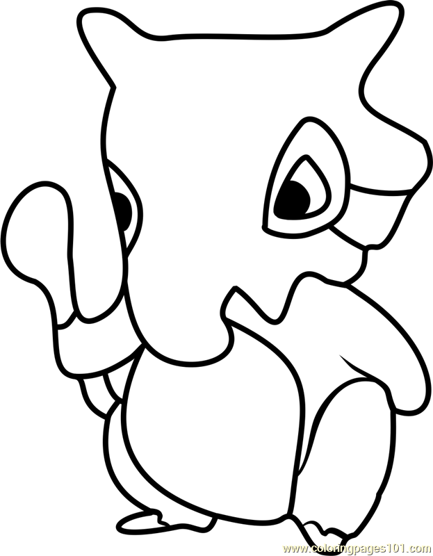 Cubone Coloring Page 91