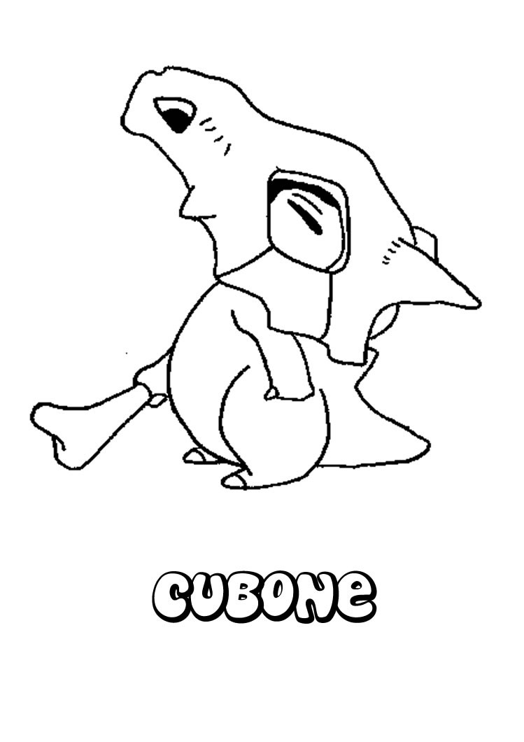 Cubone Coloring Page 92