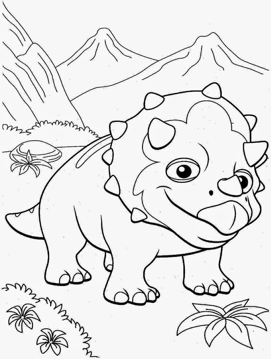 Free Coloring Pages Dinosaurs 1