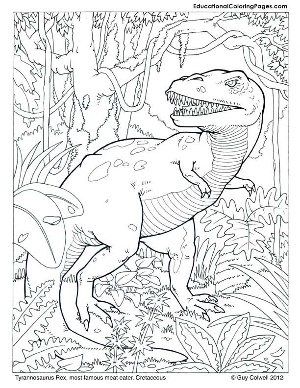 Free Coloring Pages Dinosaurs 11