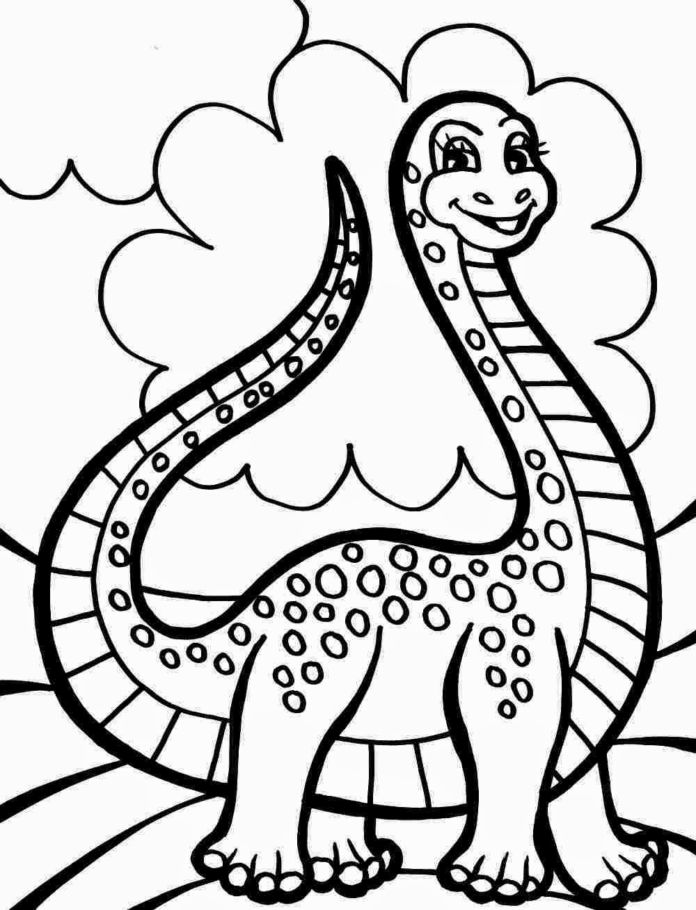 Free Coloring Pages Dinosaurs 16