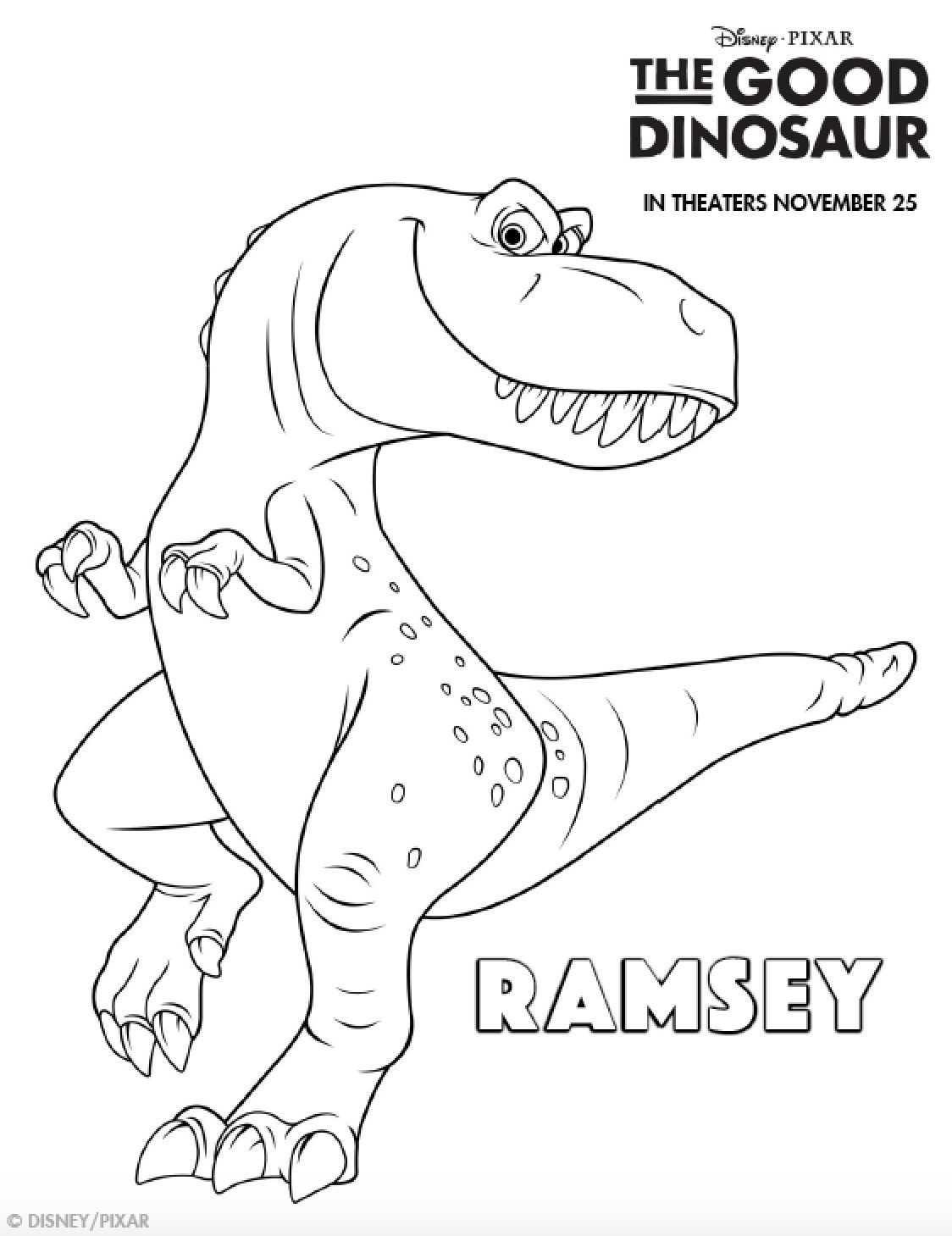 Free Coloring Pages Dinosaurs 22