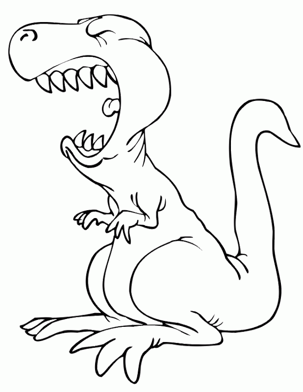 Free Coloring Pages Dinosaurs 23