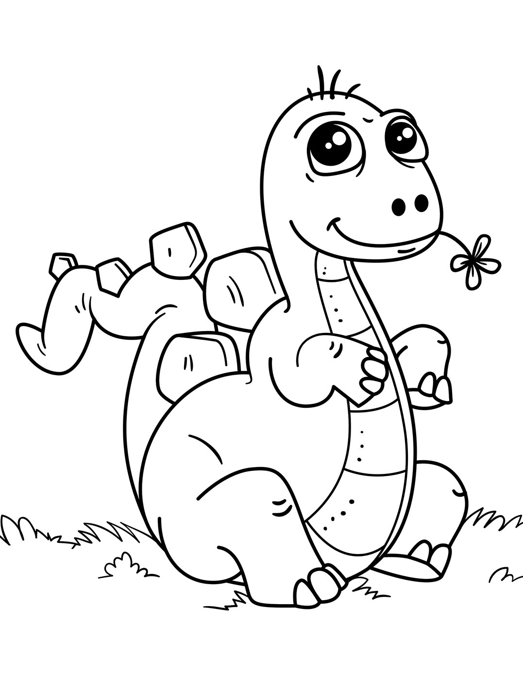 Free Coloring Pages Dinosaurs 25