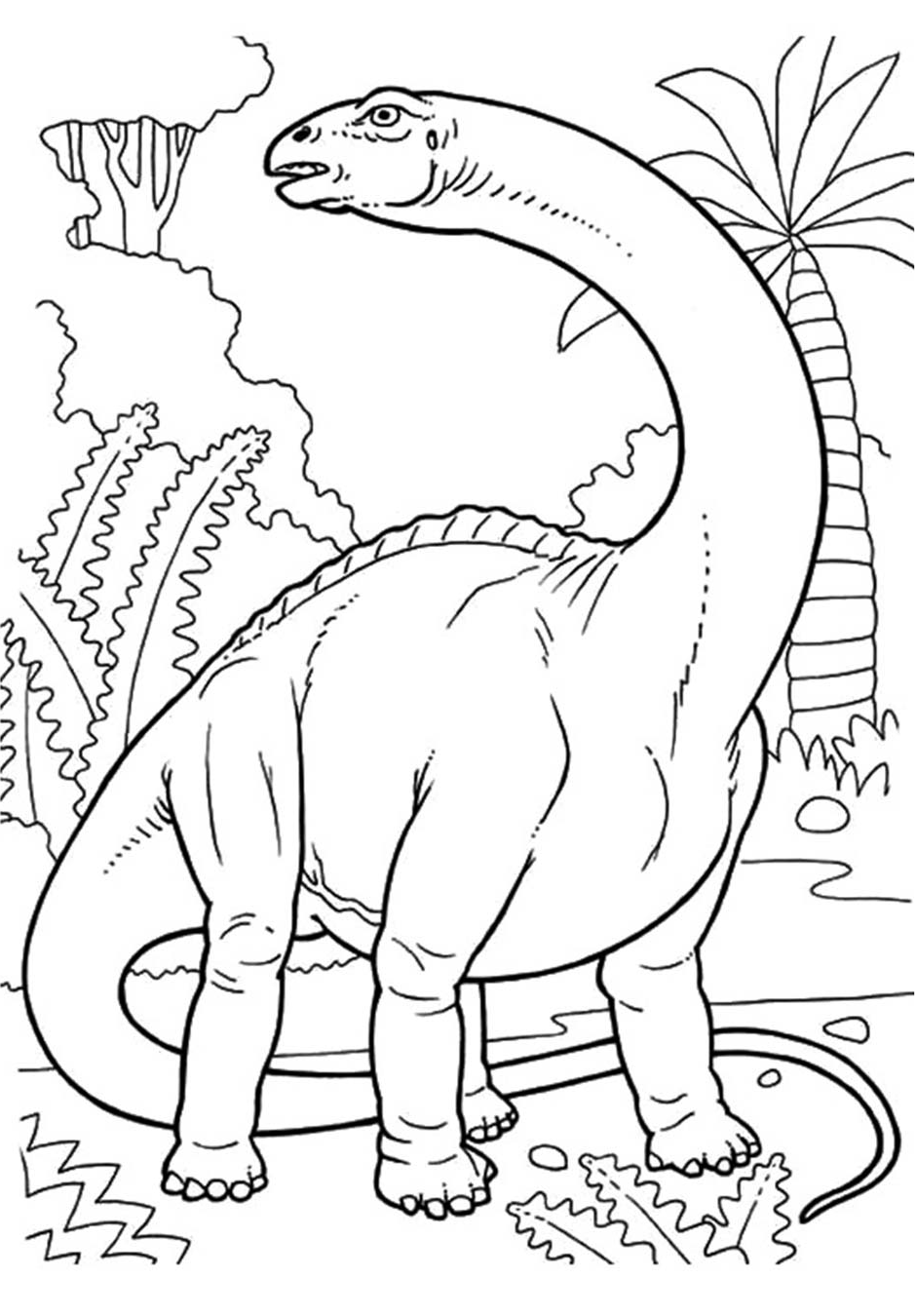 Free Coloring Pages Dinosaurs 31