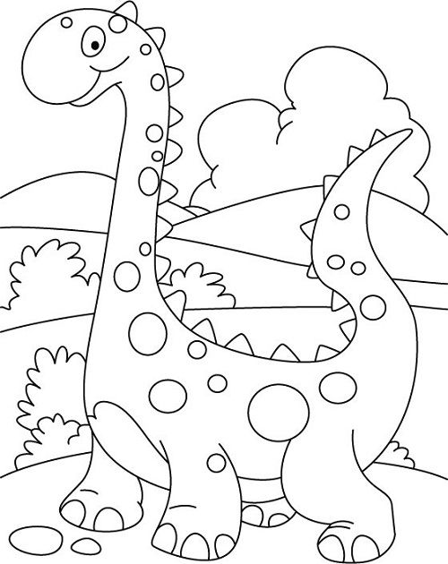 Free Coloring Pages Dinosaurs 34