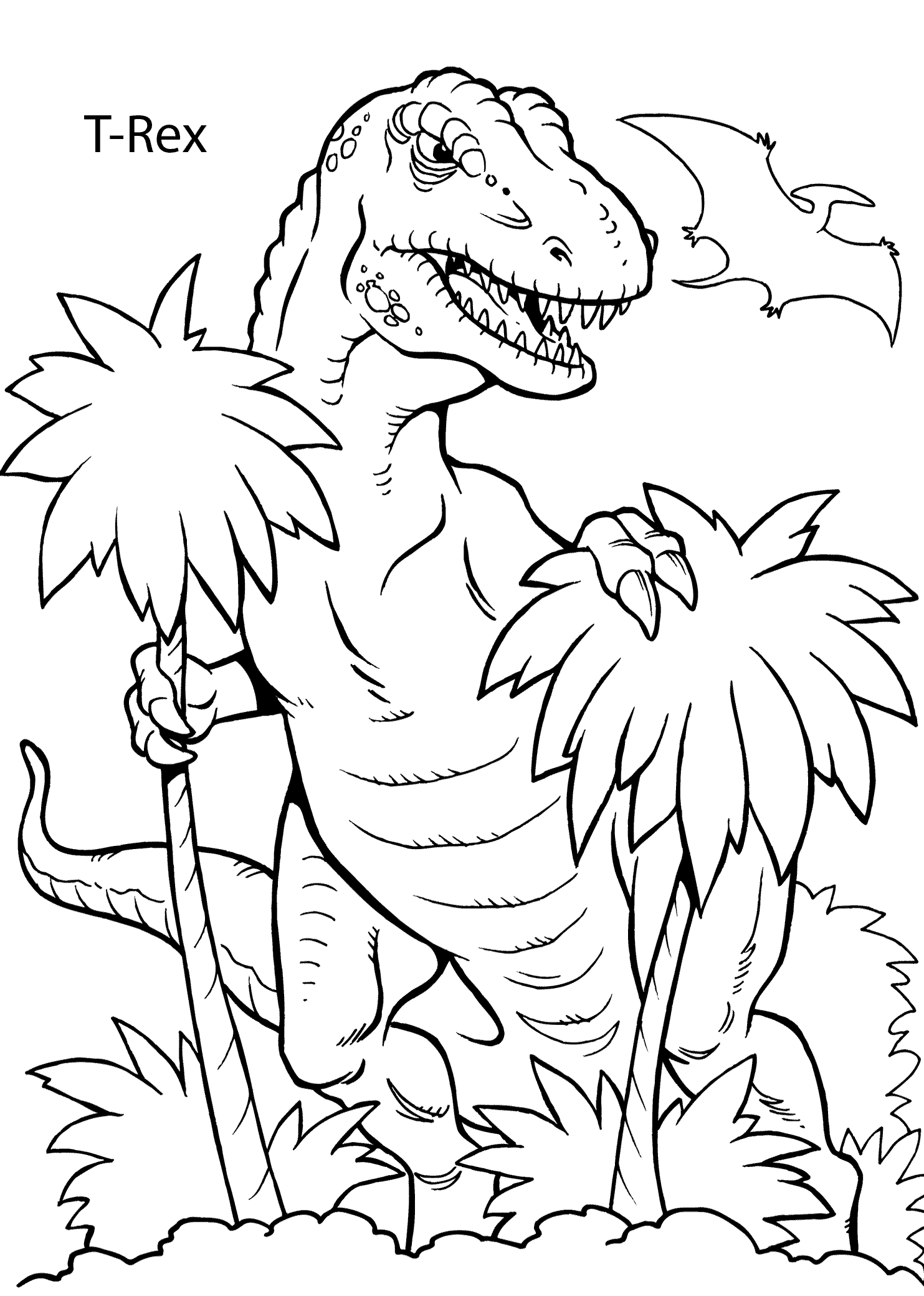 Free Coloring Pages Dinosaurs 37