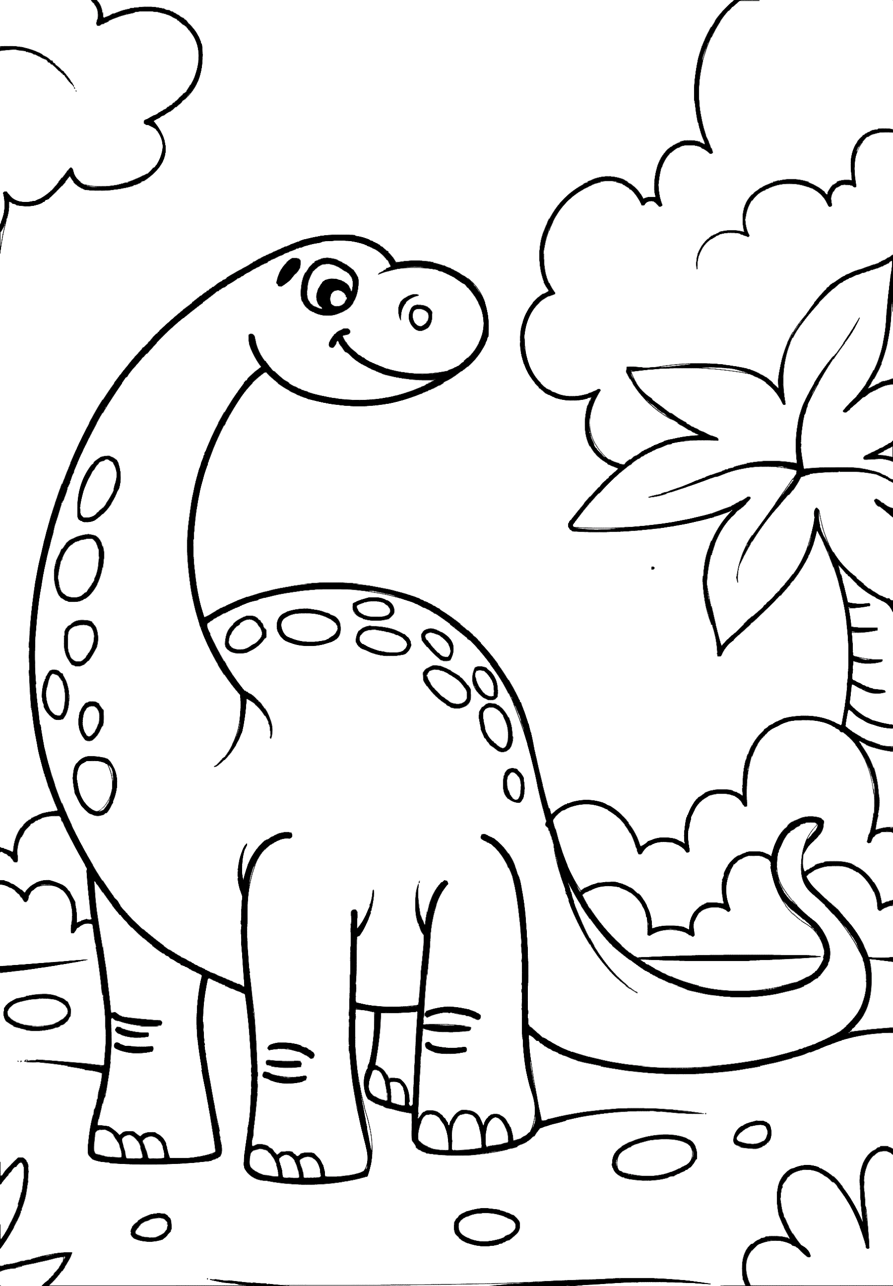 Free Coloring Pages Dinosaurs 38