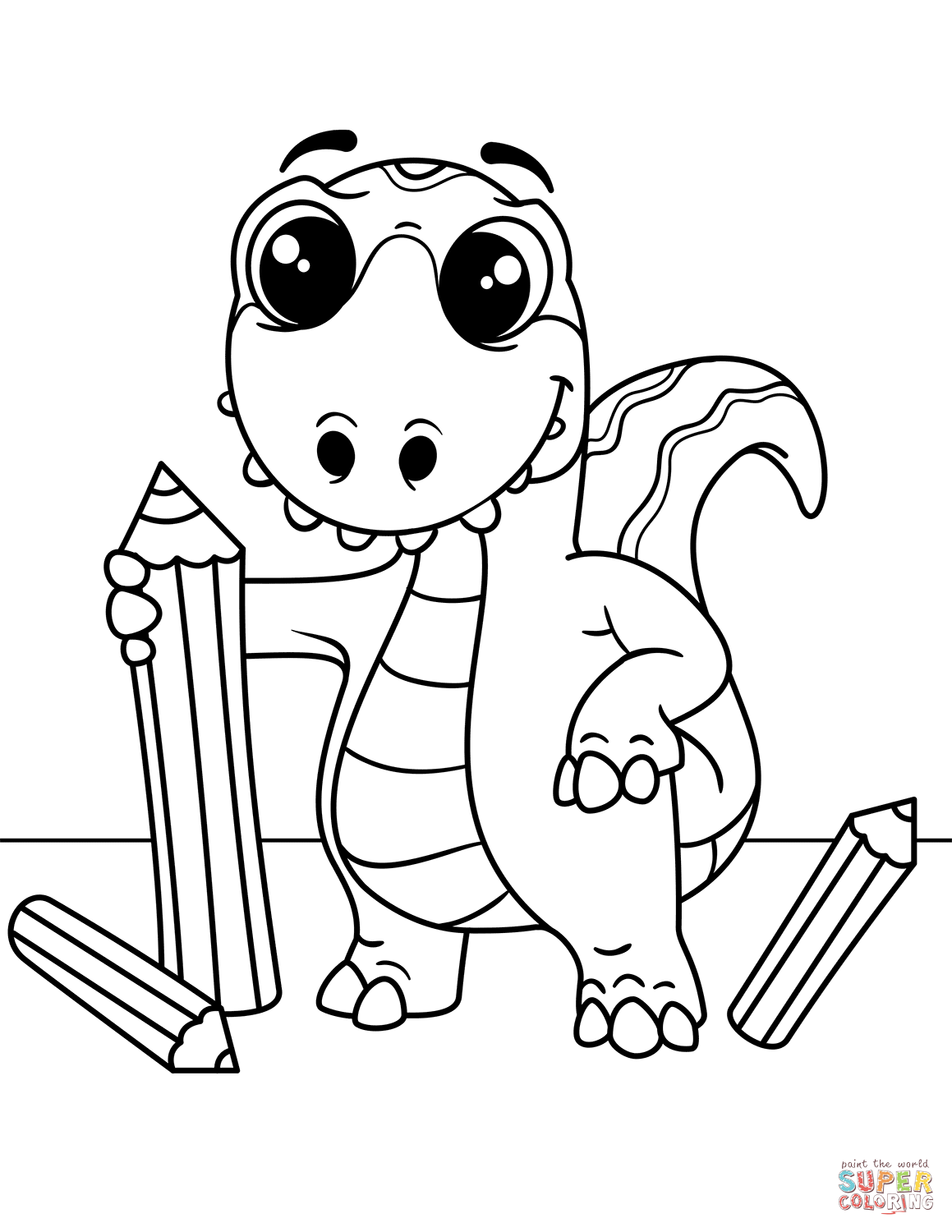 Free Coloring Pages Dinosaurs 48