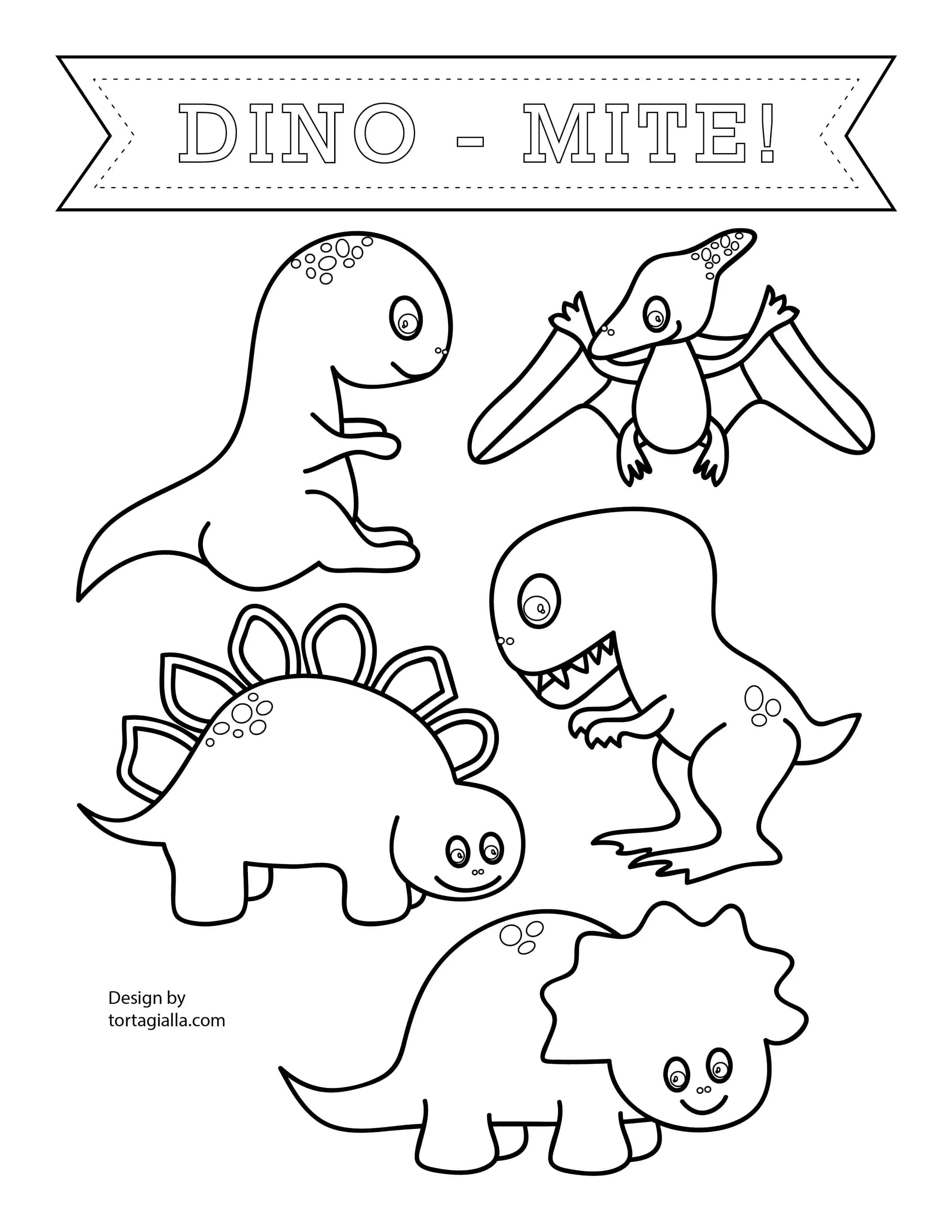 Free Coloring Pages Dinosaurs 53