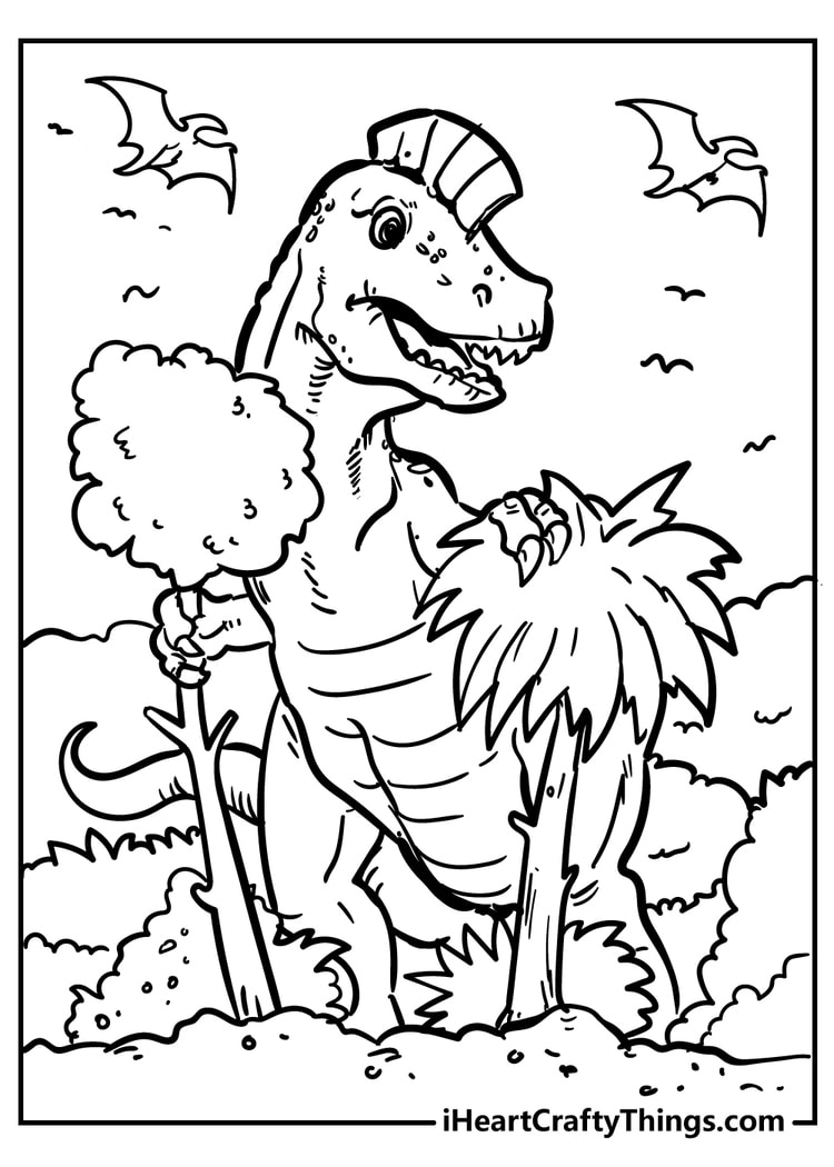 Free Coloring Pages Dinosaurs 54