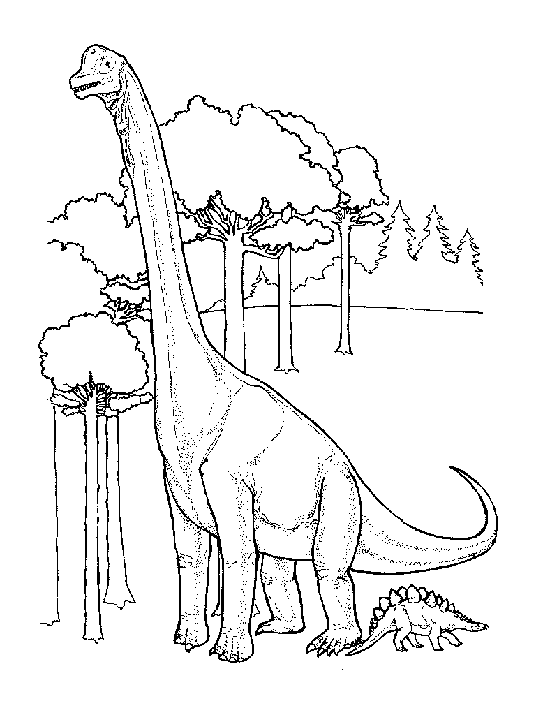 Free Coloring Pages Dinosaurs 55