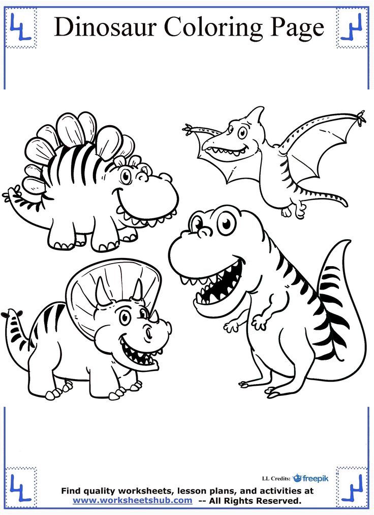 Free Coloring Pages Dinosaurs 62