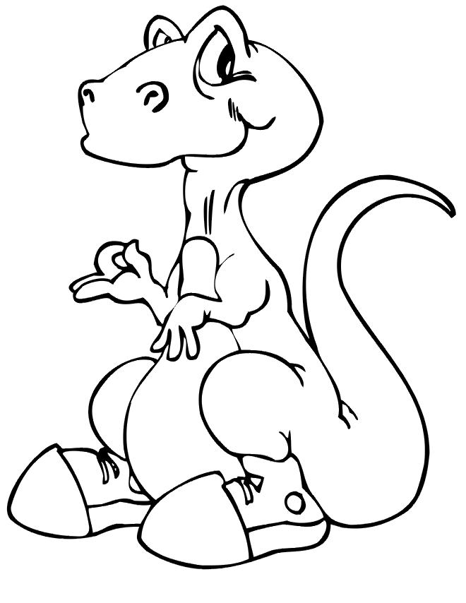 Free Coloring Pages Dinosaurs 67