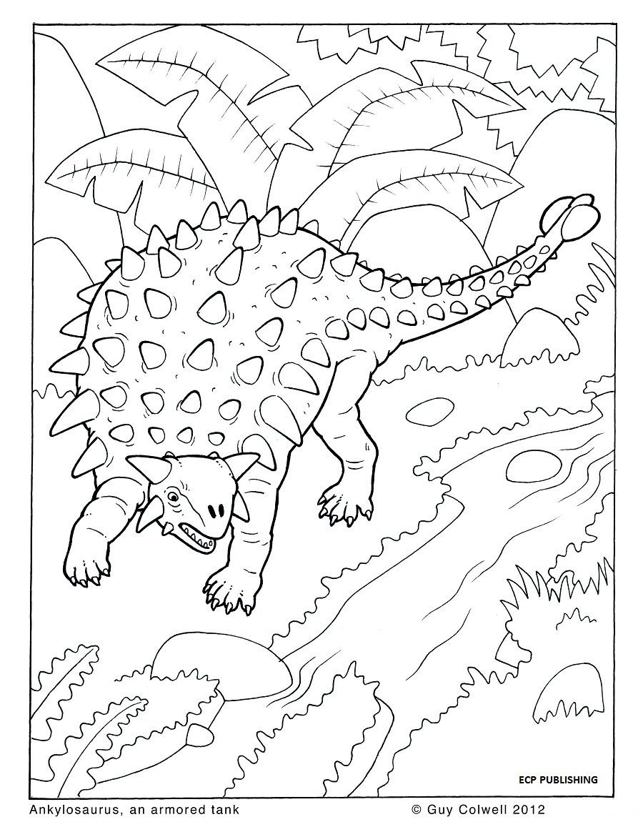 Free Coloring Pages Dinosaurs 68