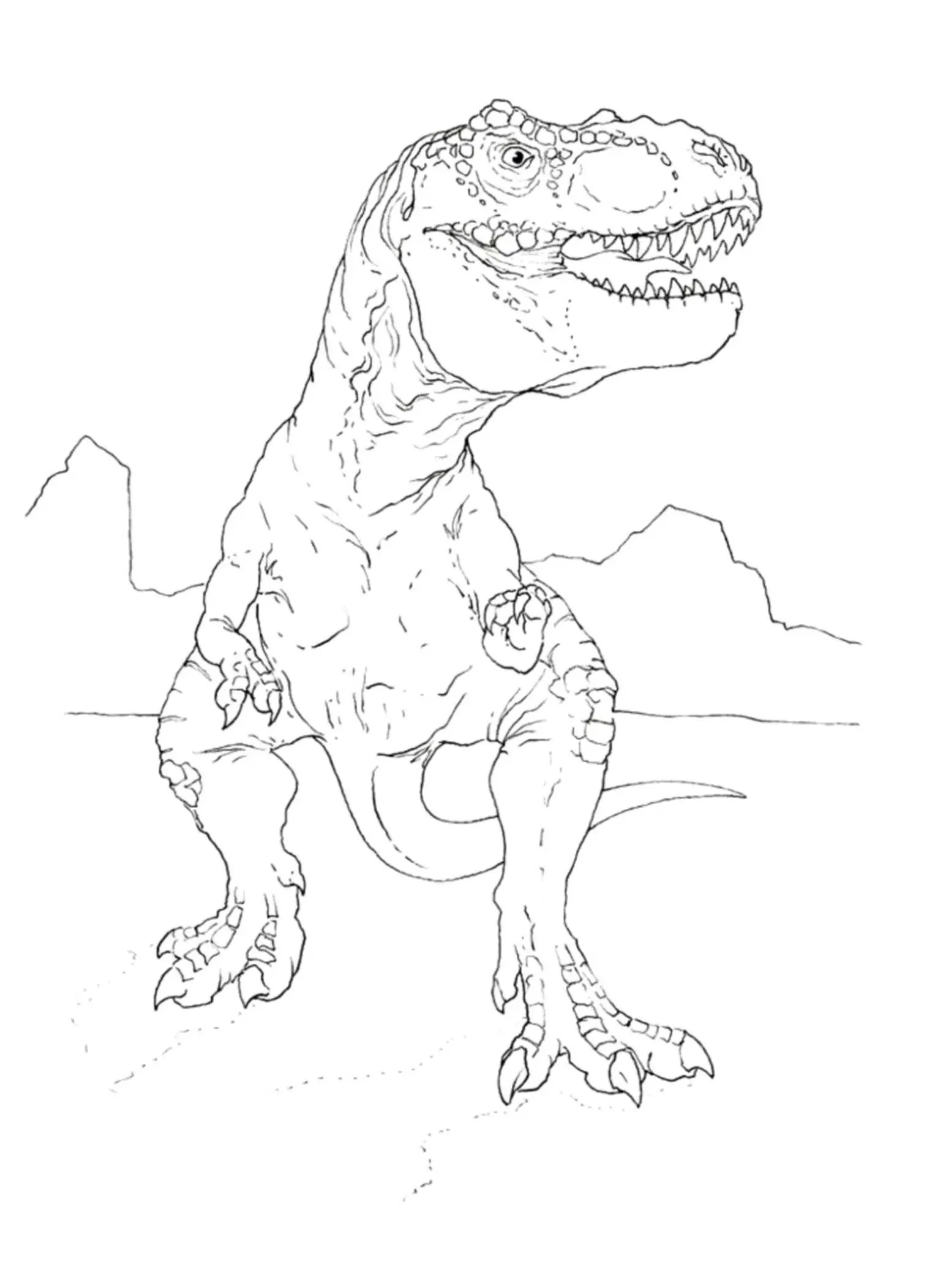 Free Coloring Pages Dinosaurs 69