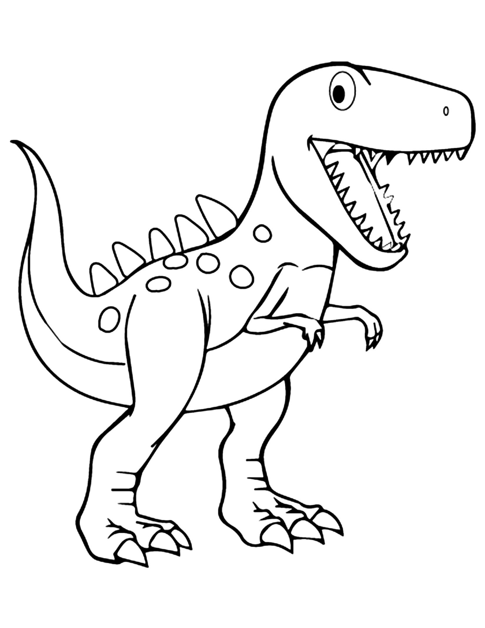 Free Coloring Pages Dinosaurs 74