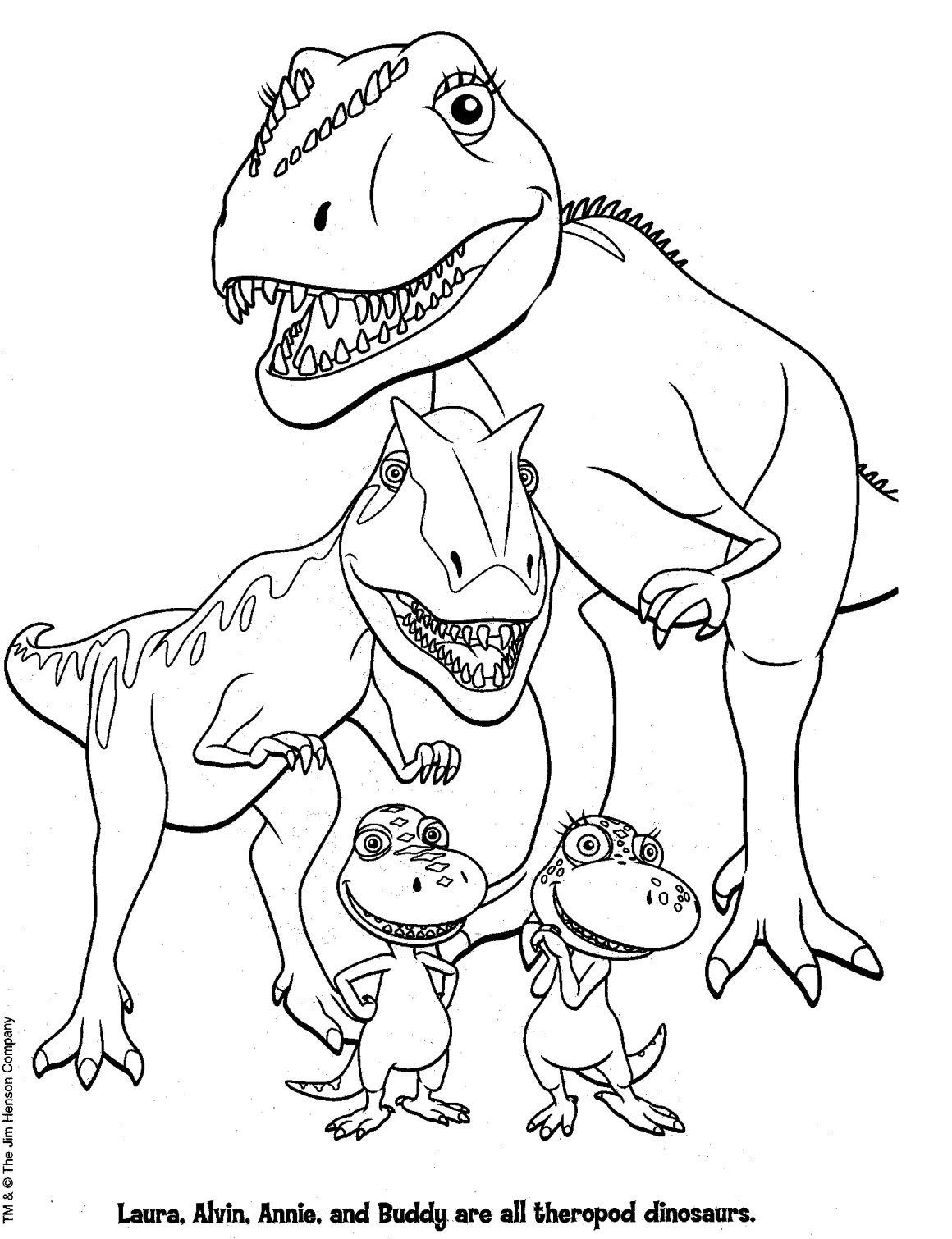 Free Coloring Pages Dinosaurs 75