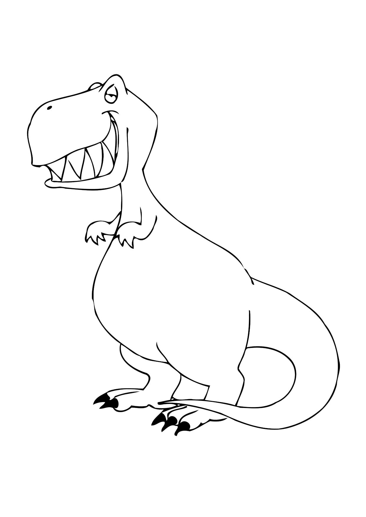 Free Coloring Pages Dinosaurs 76