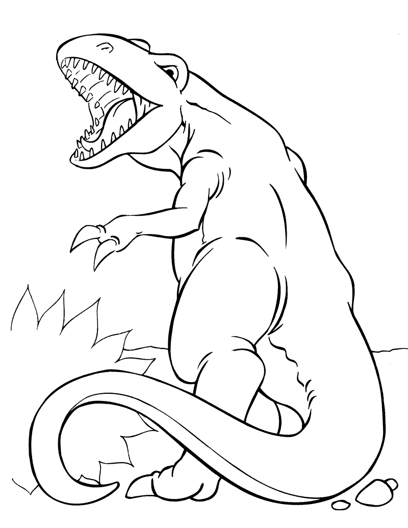 Free Coloring Pages Dinosaurs 8