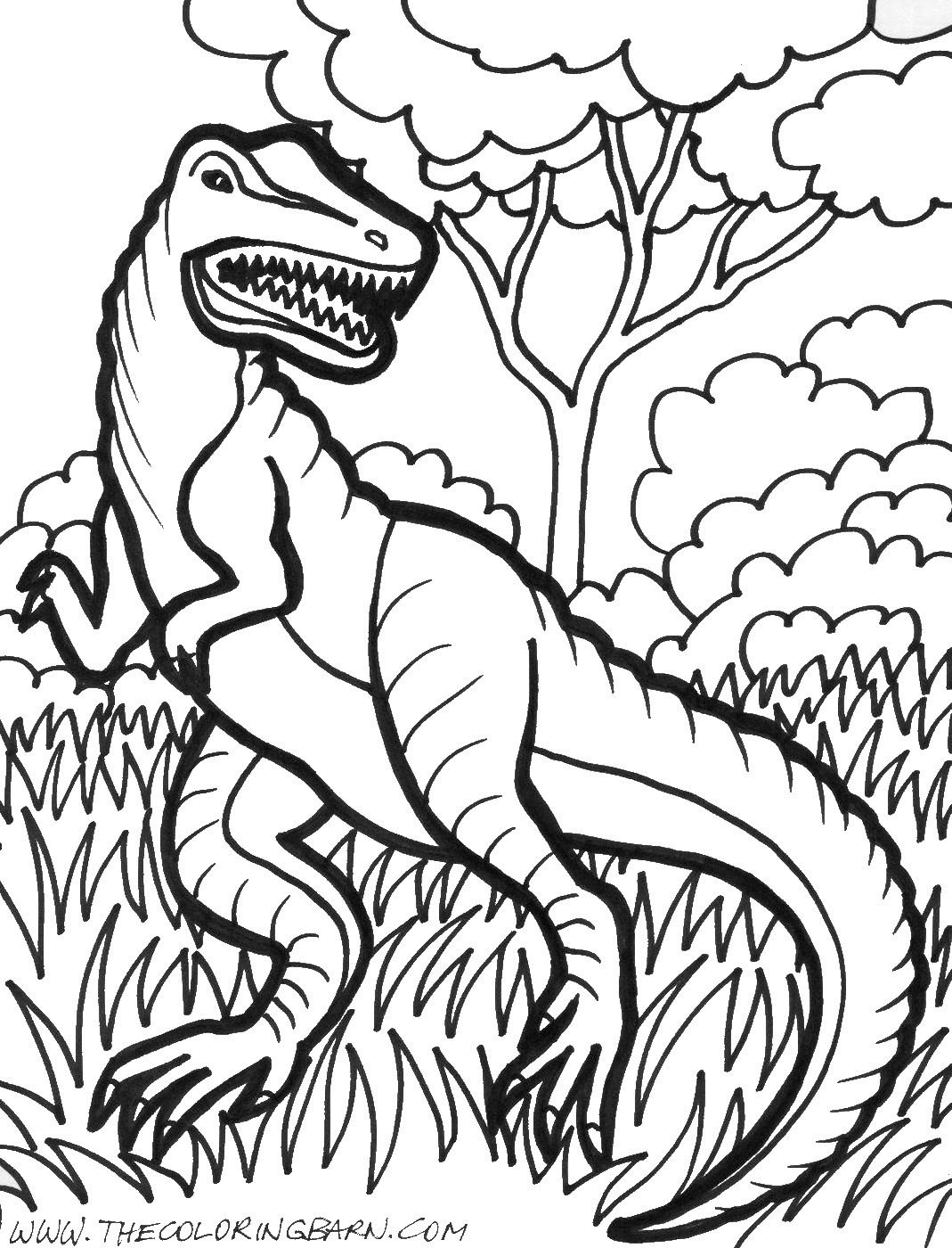 Free Coloring Pages Dinosaurs 82