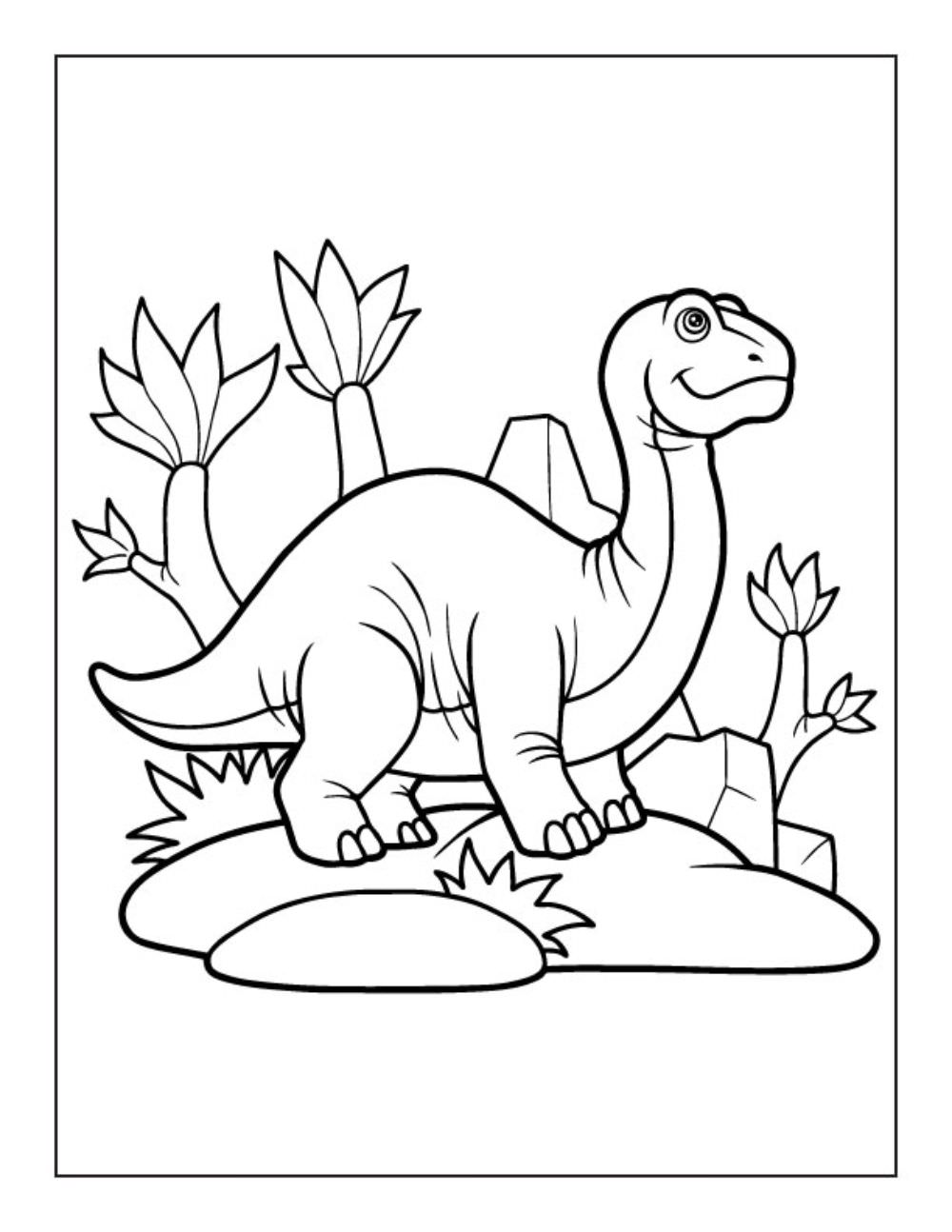 Free Coloring Pages Dinosaurs 83