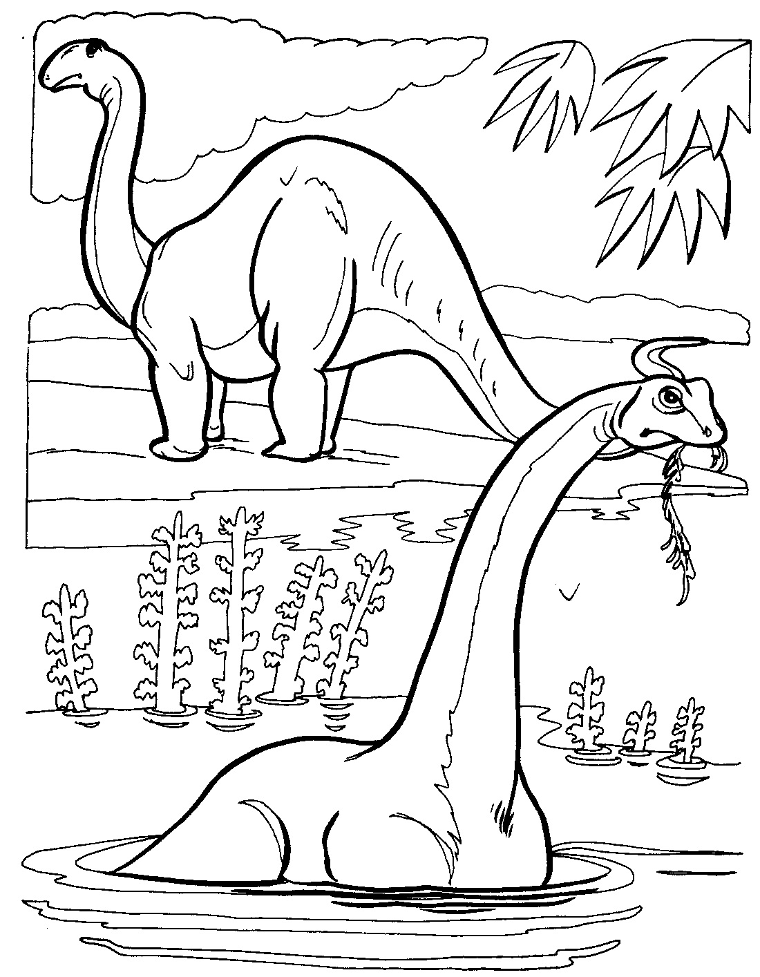 Free Coloring Pages Dinosaurs 86