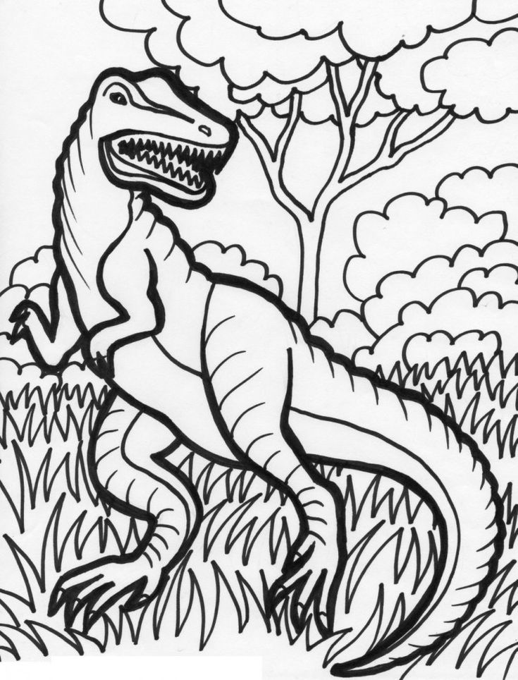 Free Coloring Pages Dinosaurs 87