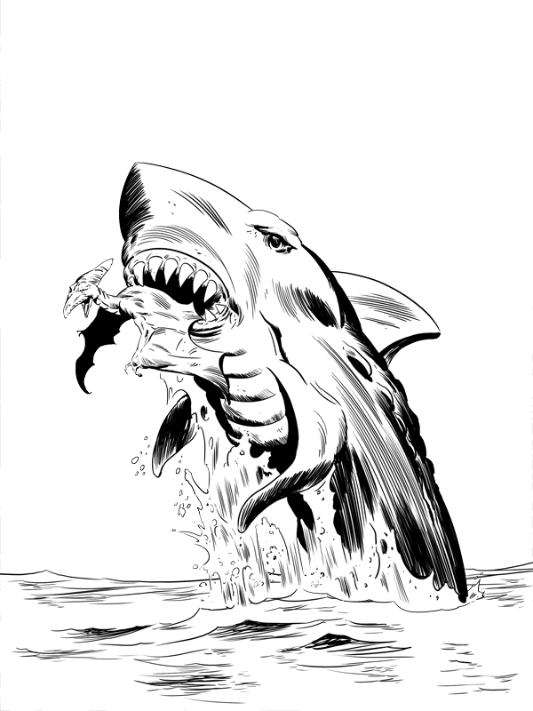 Megalodon Coloring Sheet 60