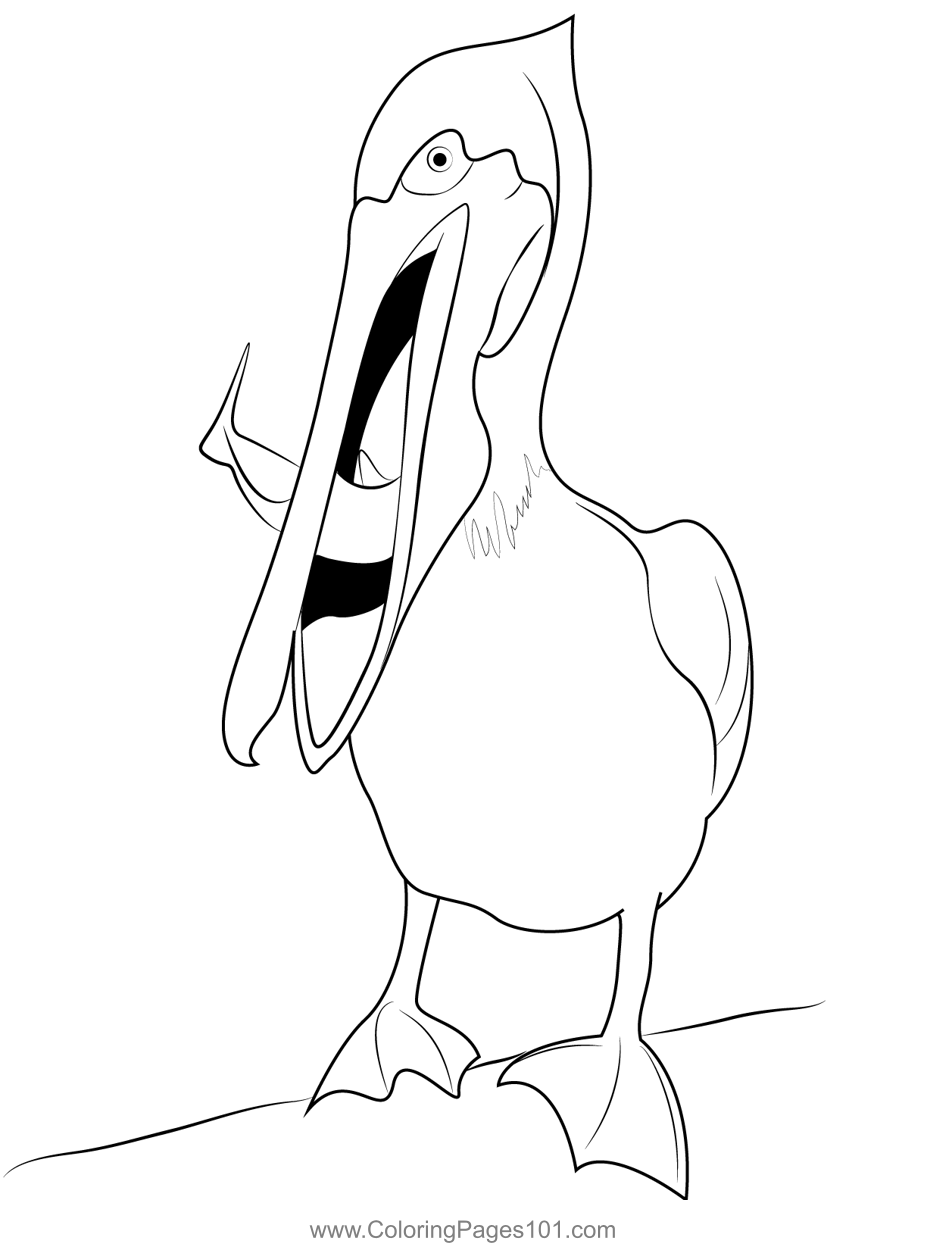 Pelican Coloring Pages 94