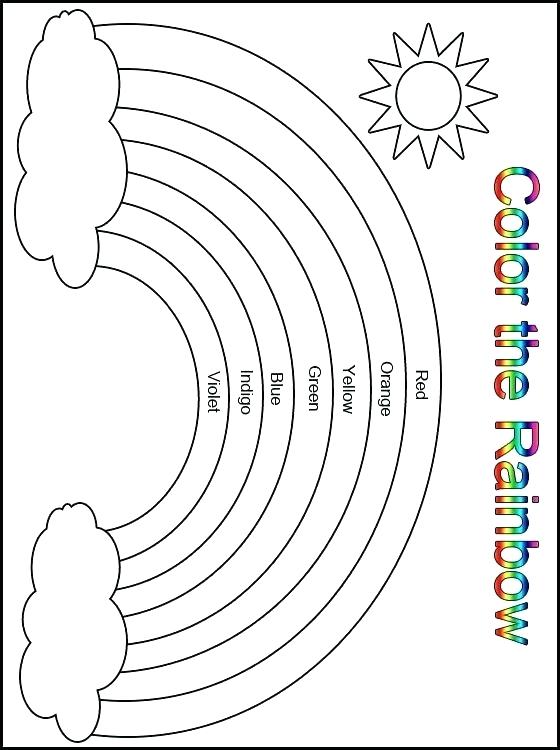 Rainbow Coloring Page For Adults 11