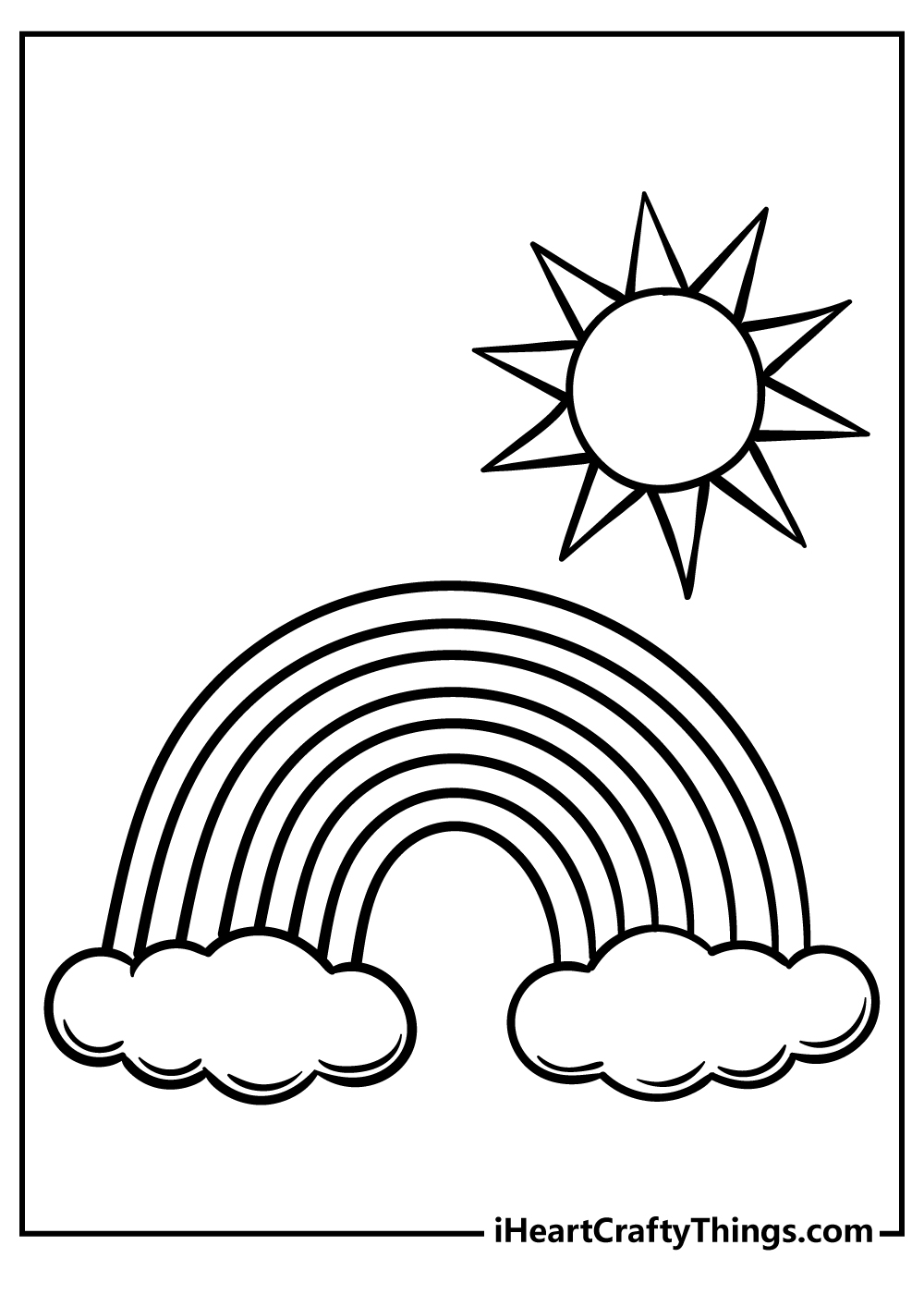 Rainbow Coloring Page For Adults 15