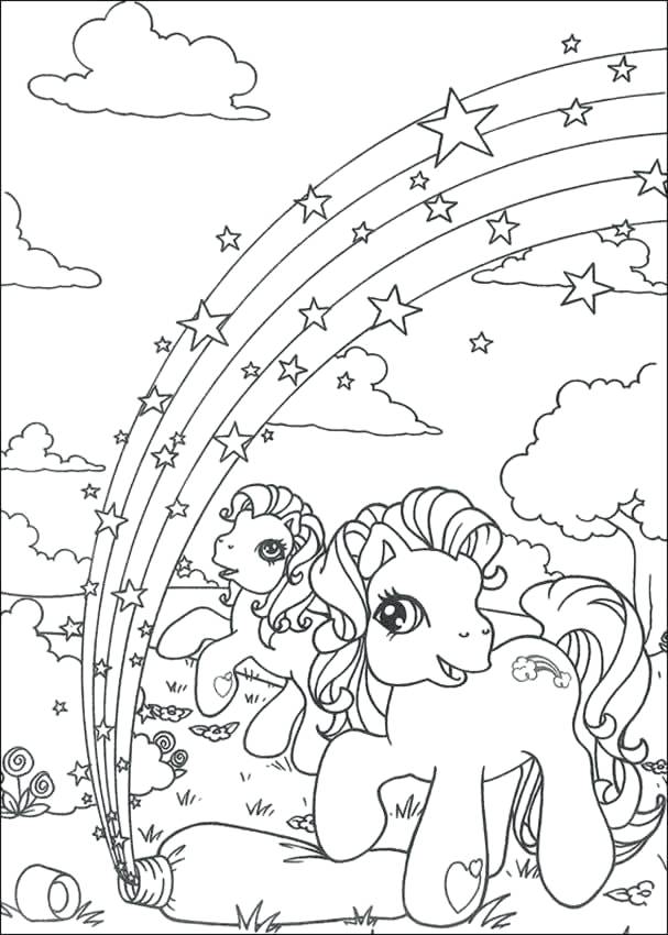 Rainbow Coloring Page For Adults 2