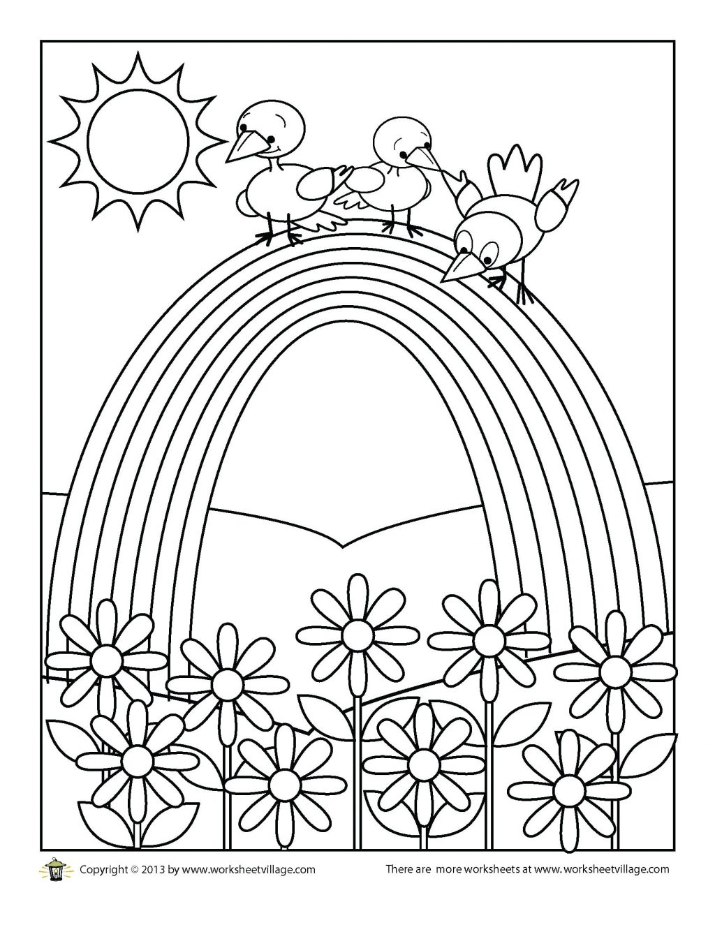 Rainbow Coloring Page For Adults 26