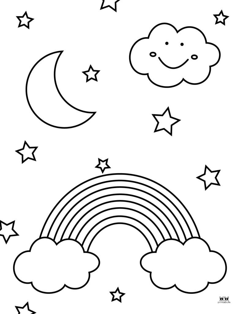 Rainbow Coloring Page For Adults 31