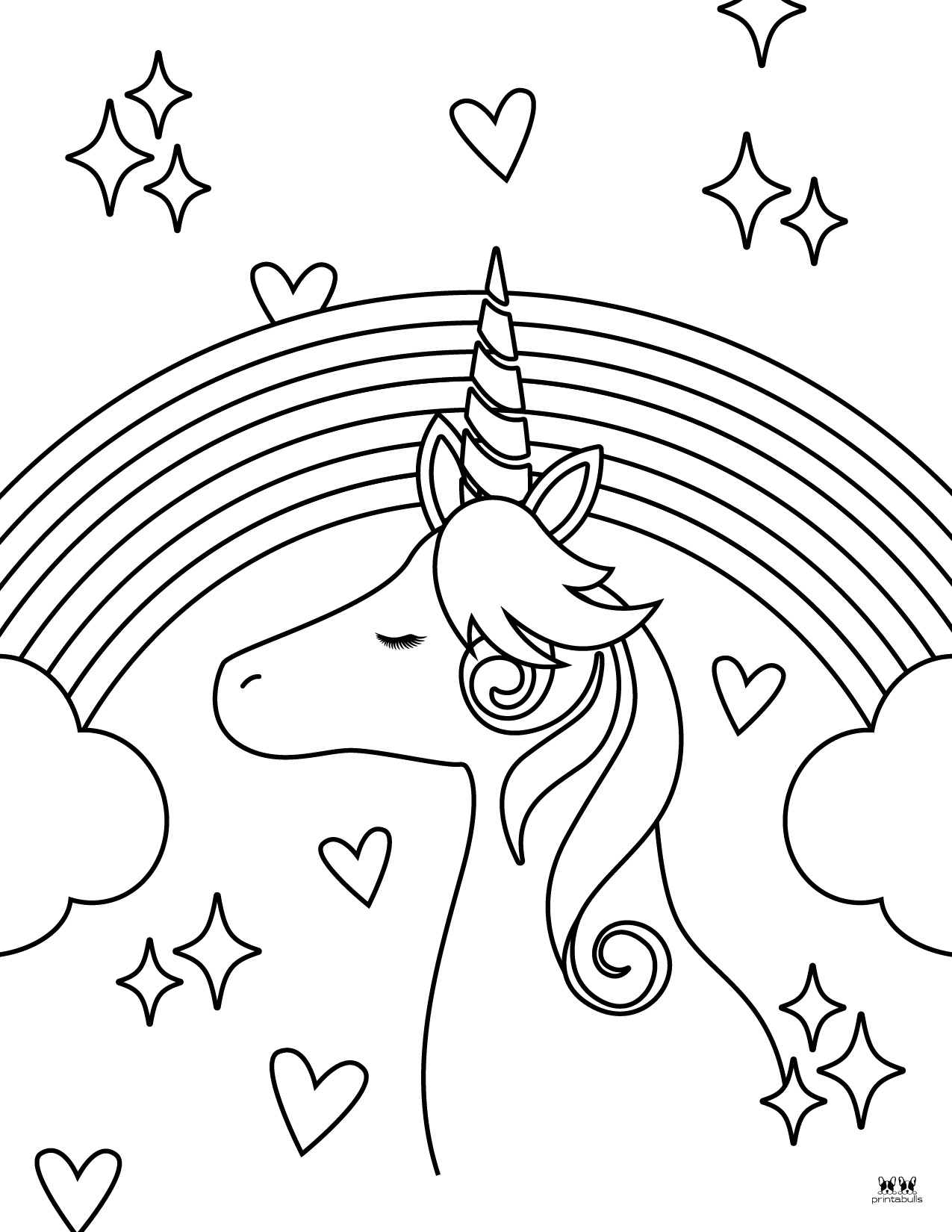 Rainbow Coloring Page For Adults 36