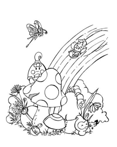 Rainbow Coloring Page For Adults 39