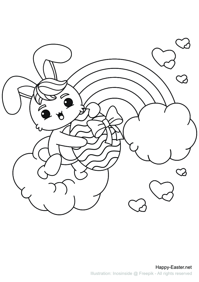 Rainbow Coloring Page For Adults 45