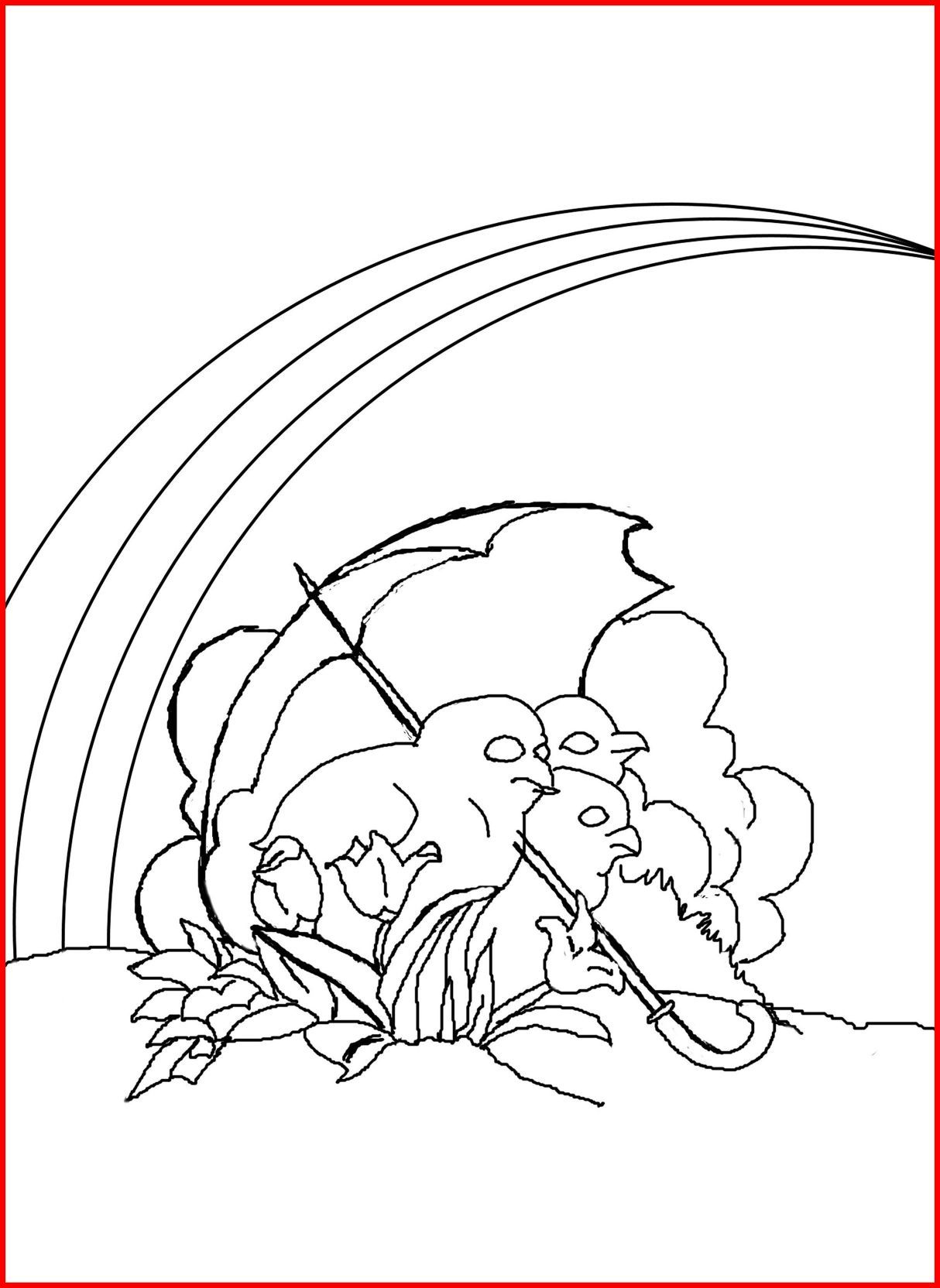 Rainbow Coloring Page For Adults 47