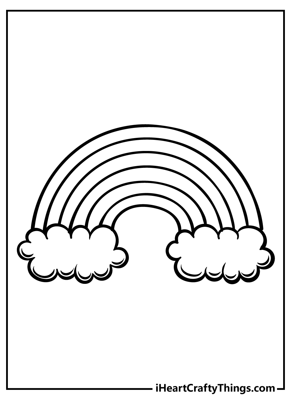 Rainbow Coloring Page For Adults 52